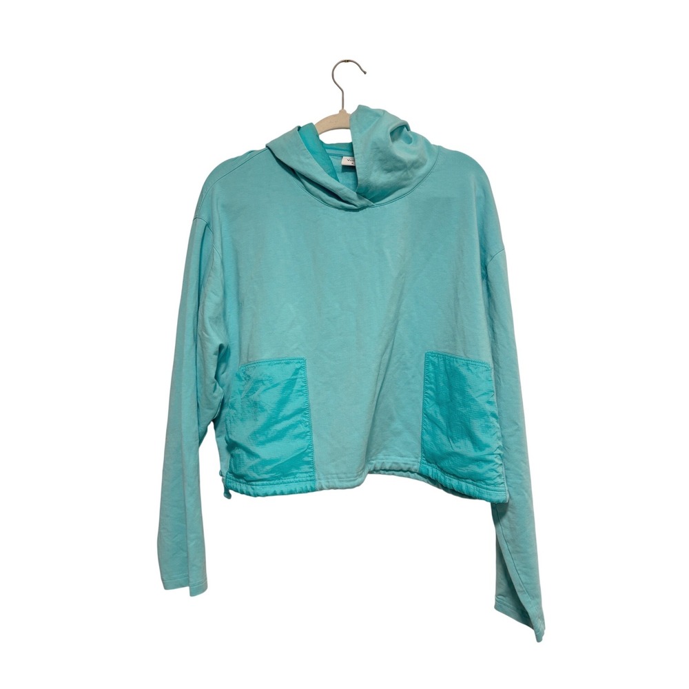 Outdoor Voices Beach Tree Hoodie Cropped Capri Blue Size M